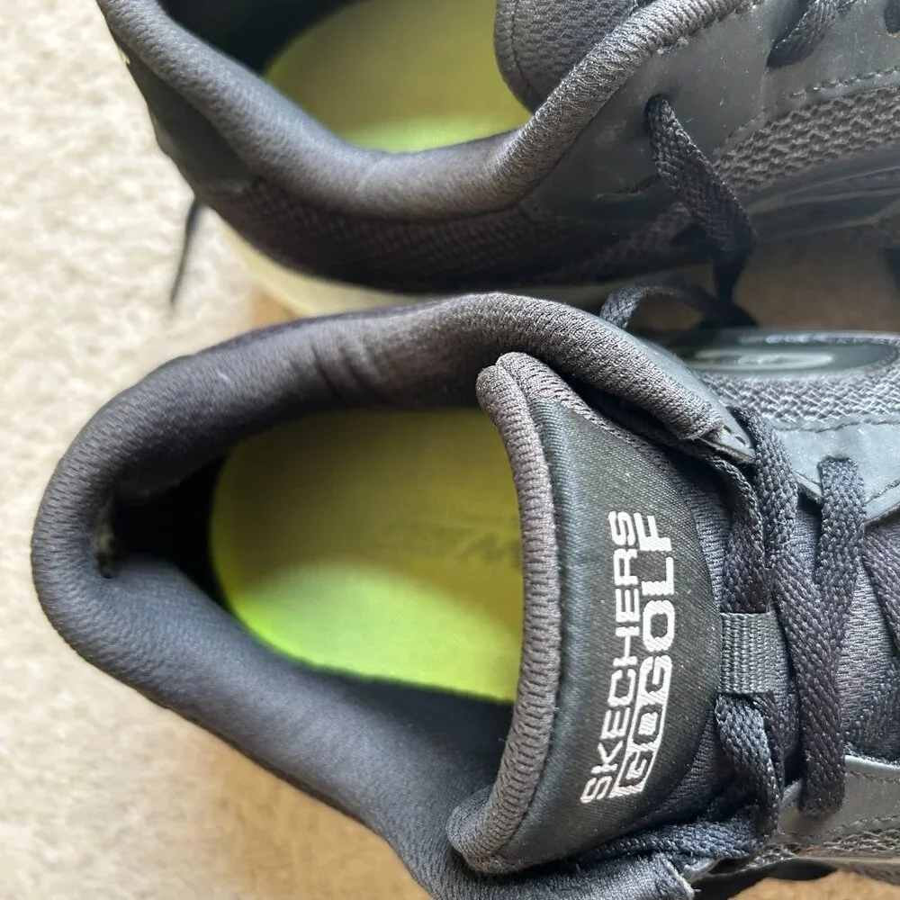 Skechers Go Golf Shoes Men's Size 10.5 Gray Black Soft Spikes  54546 - Picture 9 of 10